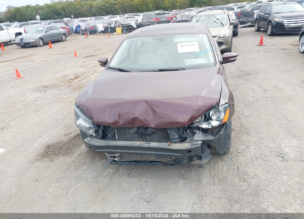 2013 VOLKSWAGEN PASSAT 2.5L SE VIN: 1VWBP7A36DC096126