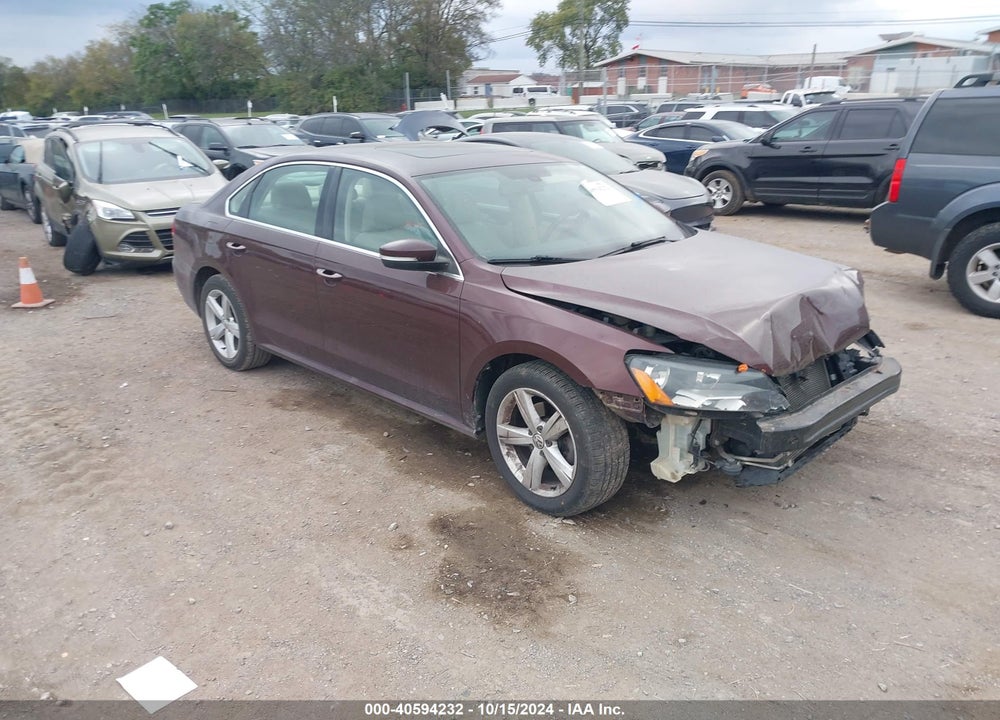 2013 VOLKSWAGEN PASSAT 2.5L SE VIN: 1VWBP7A36DC096126