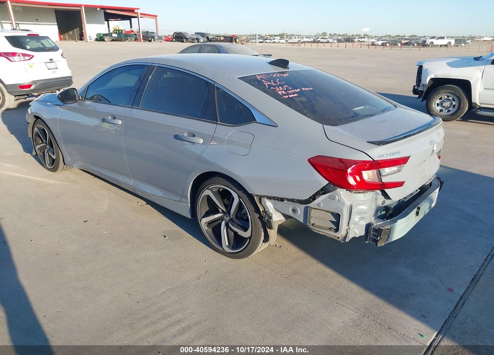 2022 HONDA ACCORD SPORT VIN: 1HGCV1F39NA093657