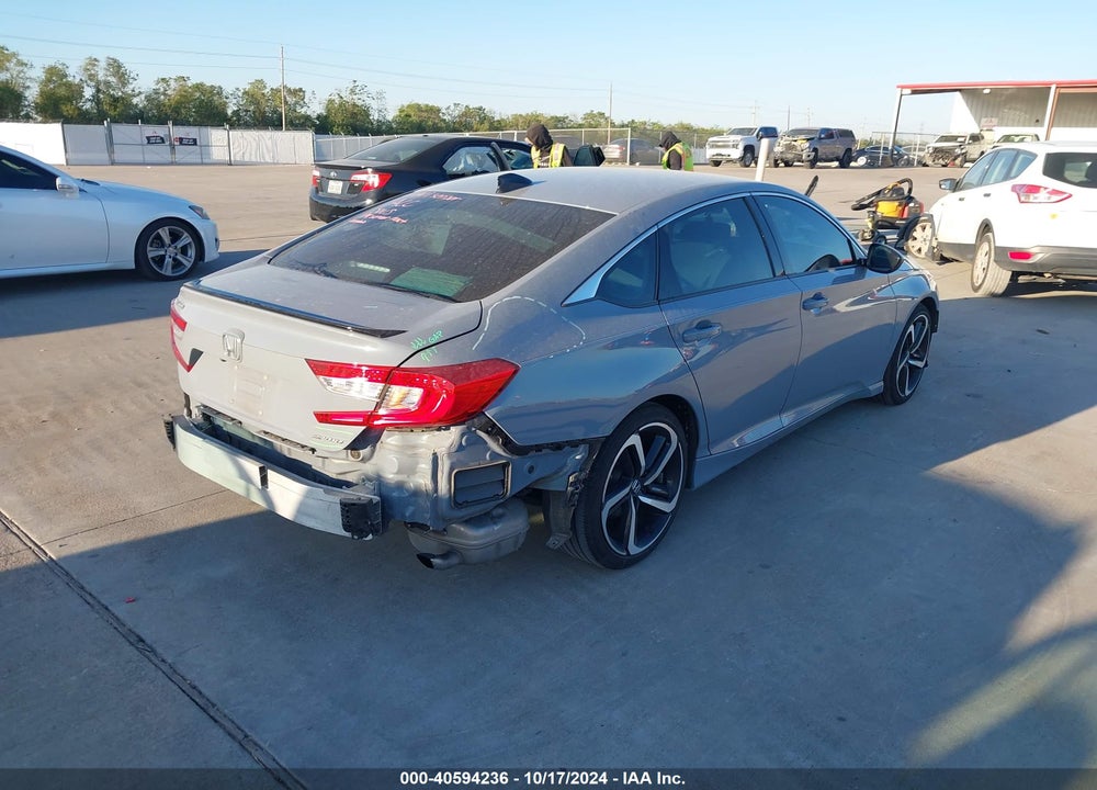 2022 HONDA ACCORD SPORT VIN: 1HGCV1F39NA093657