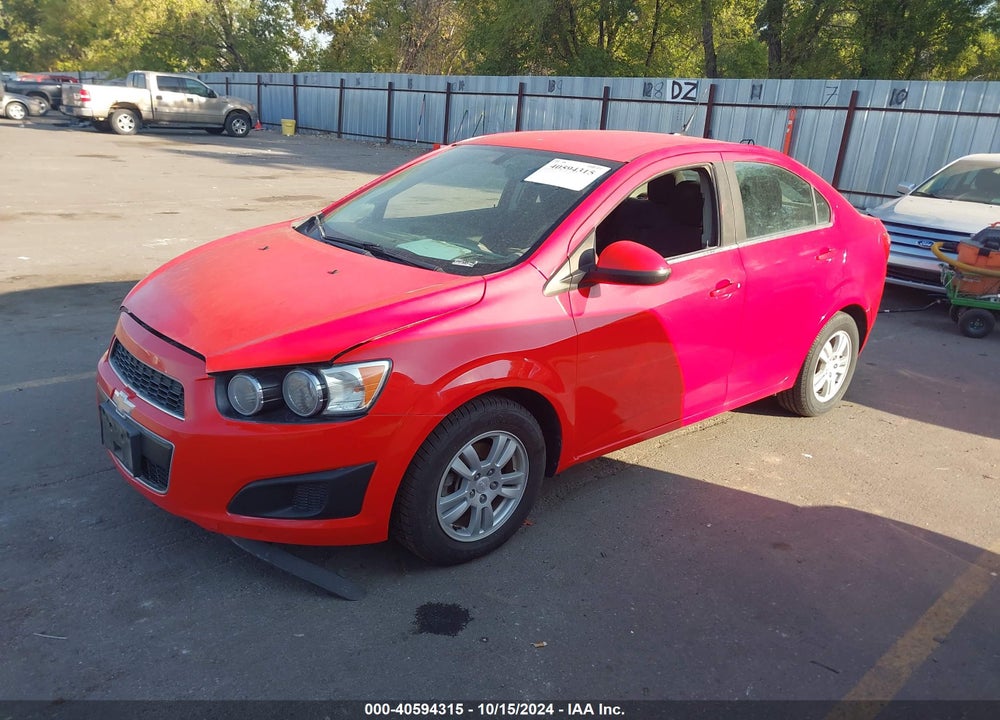 2014 CHEVROLET SONIC LT MANUAL VIN: 1G1JD5SH3E4220282