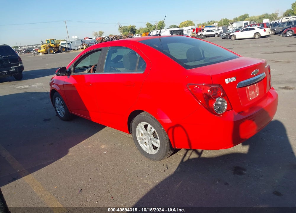 2014 CHEVROLET SONIC LT MANUAL VIN: 1G1JD5SH3E4220282