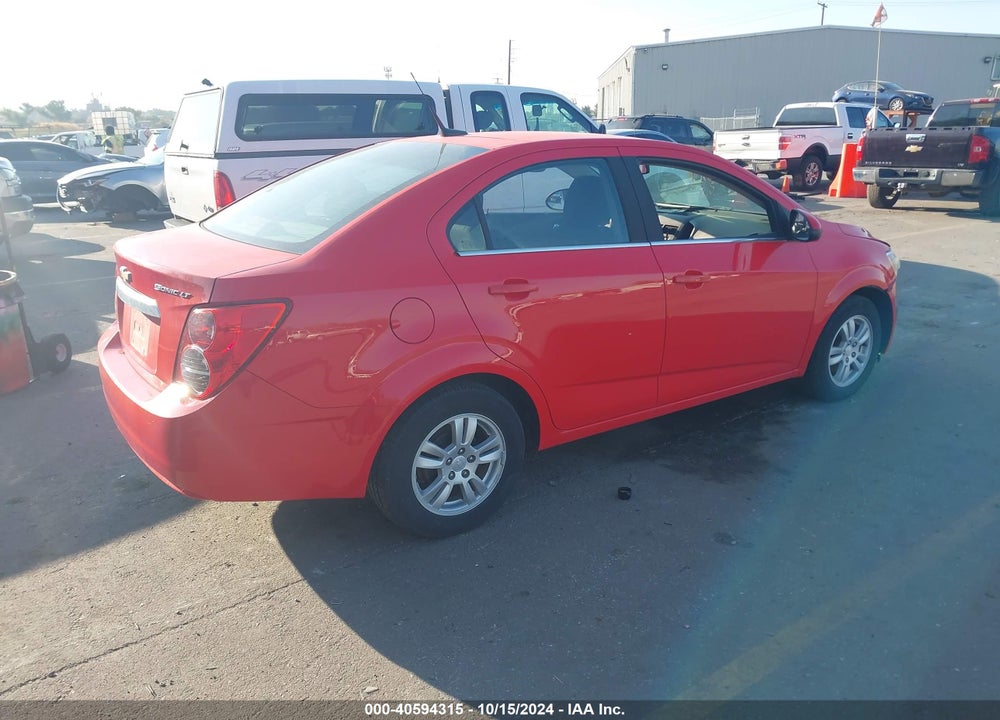 2014 CHEVROLET SONIC LT MANUAL VIN: 1G1JD5SH3E4220282
