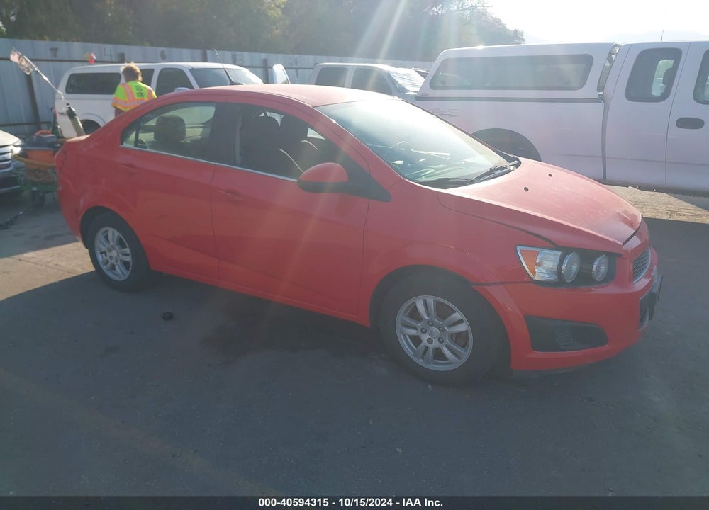 2014 CHEVROLET SONIC LT MANUAL VIN: 1G1JD5SH3E4220282