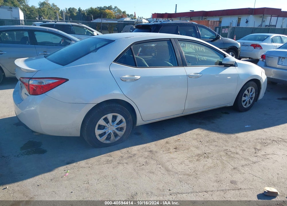2014 TOYOTA COROLLA LE ECO VIN: 5YFBPRHE7EP042168