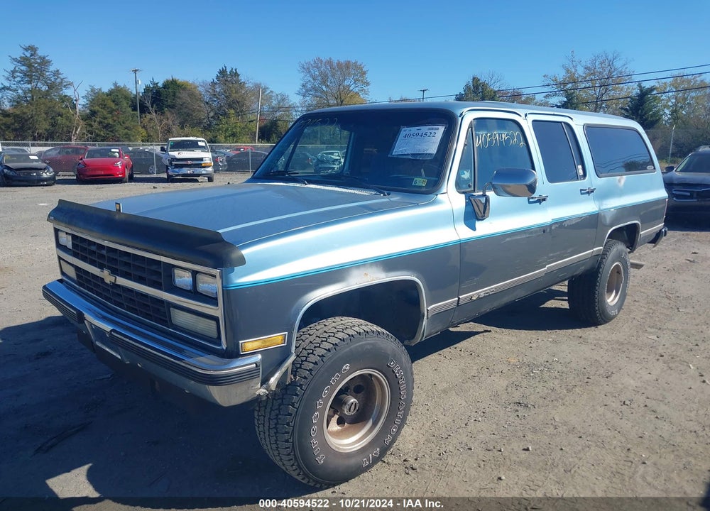 1989 CHEVROLET SUBURBAN V1500 VIN: 1GNEV16KXKF130946