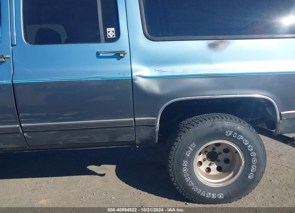 1989 CHEVROLET SUBURBAN V1500 VIN: 1GNEV16KXKF130946