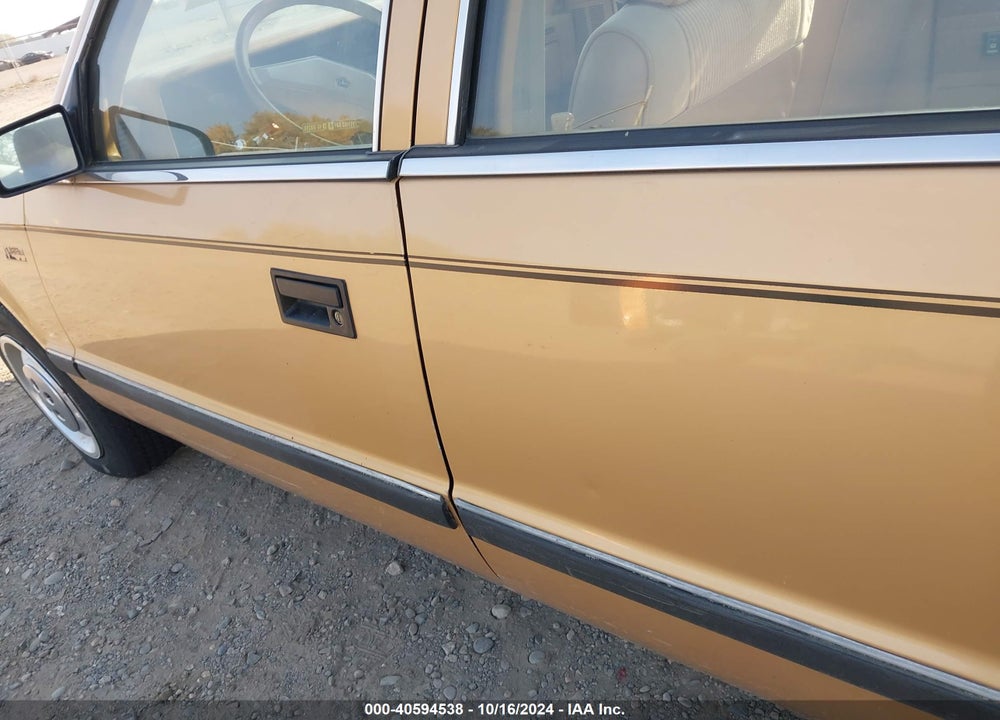 1986 CHRYSLER LEBARON GTS VIN: 1C3BH48E1GN131609