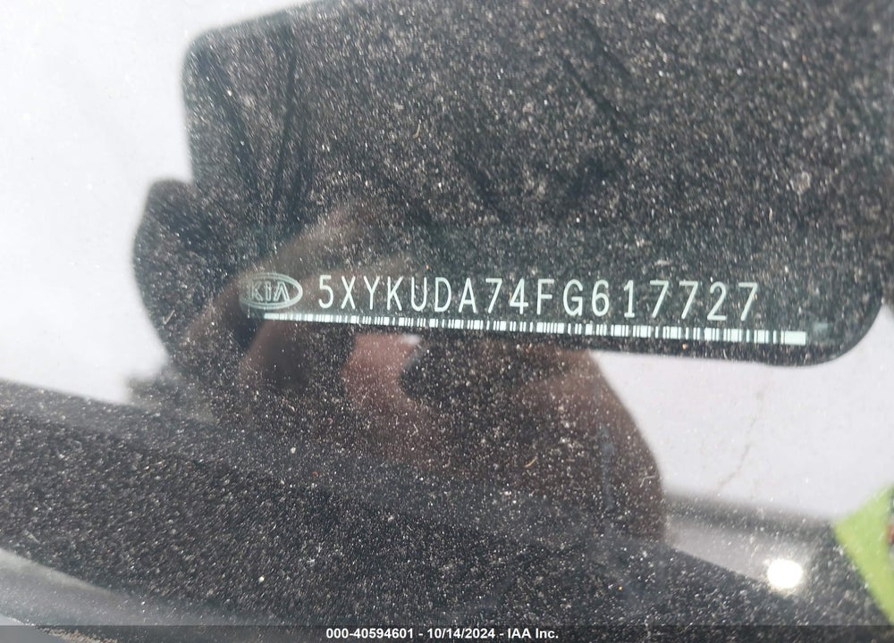 2015 KIA SORENTO EX V6 VIN: 5XYKUDA74FG617727