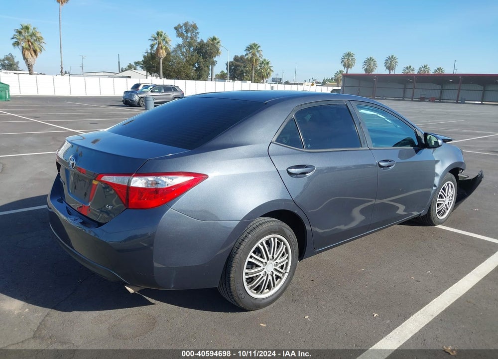 2016 TOYOTA COROLLA LE VIN: 2T1BURHE5GC600627