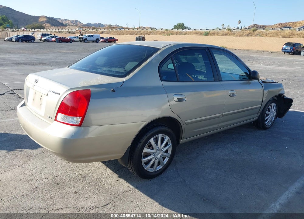 2001 HYUNDAI ELANTRA GLS VIN: KMHDN45D81U117773