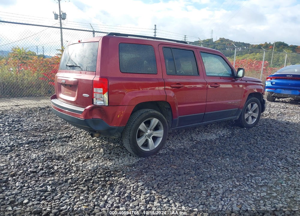 2016 JEEP PATRIOT LATITUDE VIN: 1C4NJPFA8GD797760