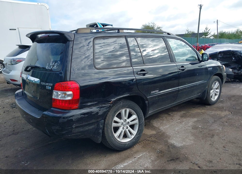 2007 TOYOTA HIGHLANDER HYBRID LIMITED V6 VIN: JTEEW21A270045910