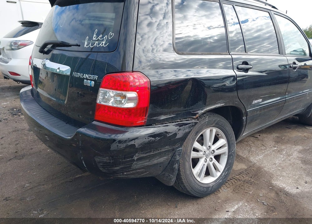 2007 TOYOTA HIGHLANDER HYBRID LIMITED V6 VIN: JTEEW21A270045910