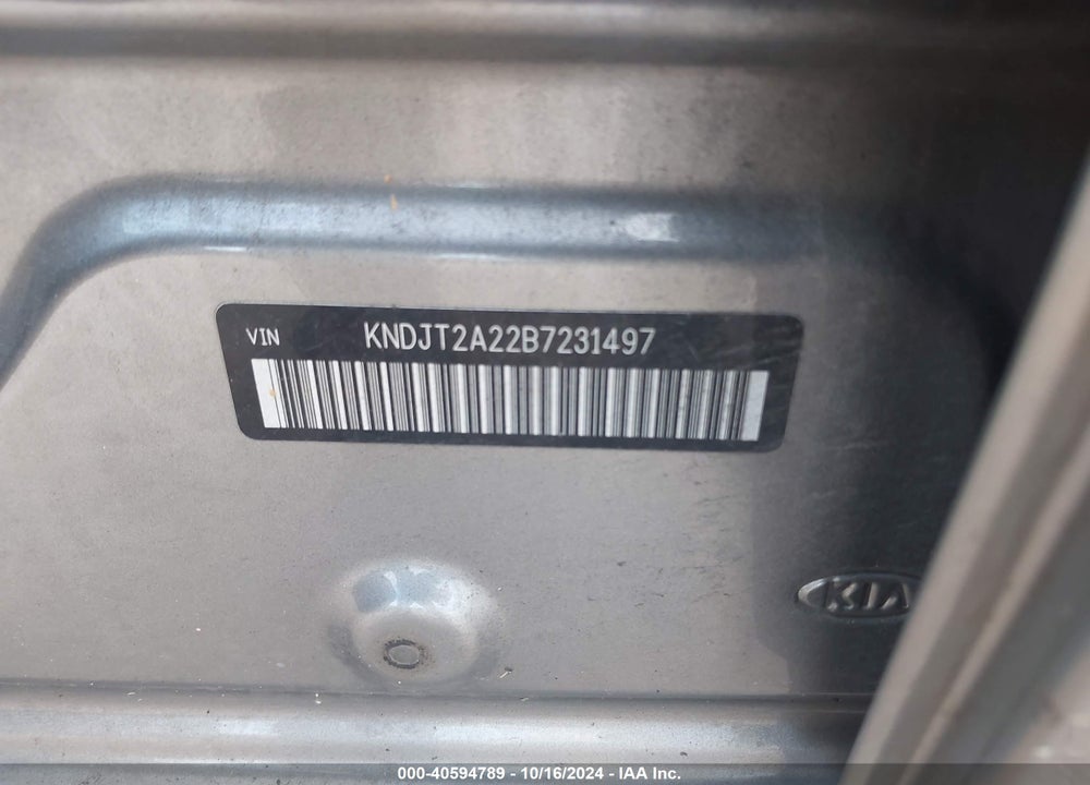 2011 KIA SOUL VIN: KNDJT2A22B7231497