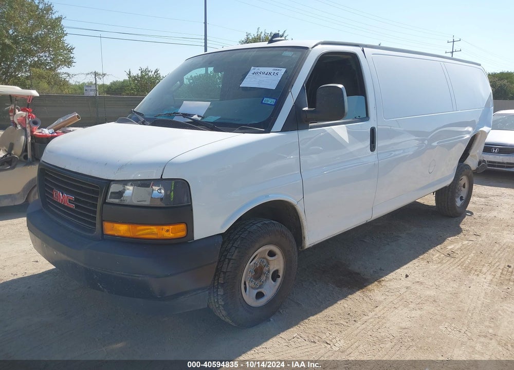 2023 CARGO GMC SAVANA  RWD 2500 EXTENDED WHEELBASE WORK VAN VIN: 1GTW7BFP3P1107490
