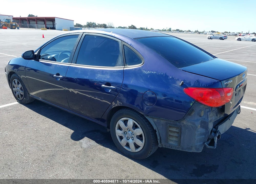 2007 HYUNDAI ELANTRA GLS/LIMITED/SE VIN: KMHDU46D37U117271