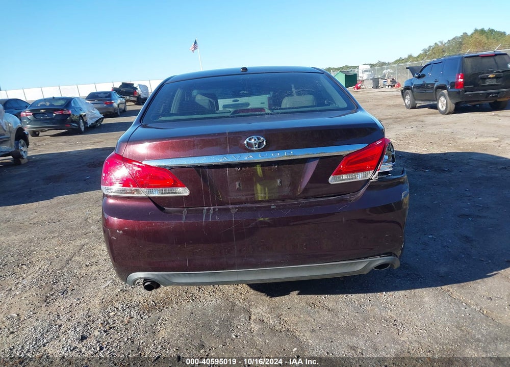 2011 TOYOTA AVALON LIMITED VIN: 4T1BK3DB8BU413016