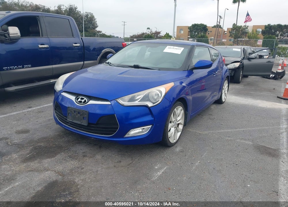 2013 HYUNDAI VELOSTER BASE W/BLACK VIN: KMHTC6AD7DU114824