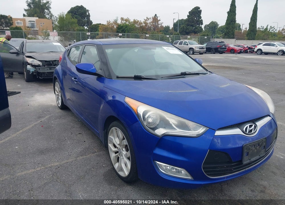 2013 HYUNDAI VELOSTER BASE W/BLACK VIN: KMHTC6AD7DU114824