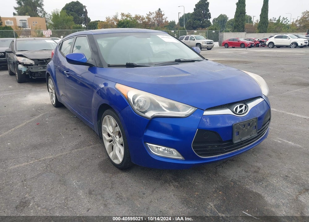 2013 HYUNDAI VELOSTER BASE W/BLACK VIN: KMHTC6AD7DU114824