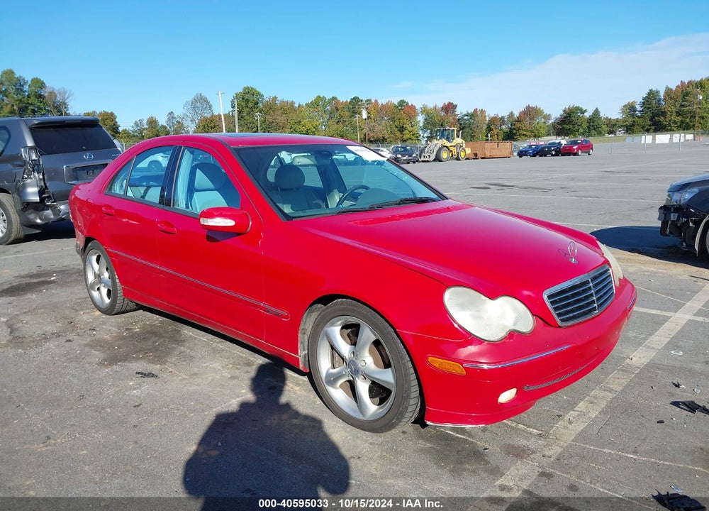 2004 MERCEDES-BENZ C 230 KOMPRESSOR SPORT/SPORT VIN: WDBRF40J14F512454