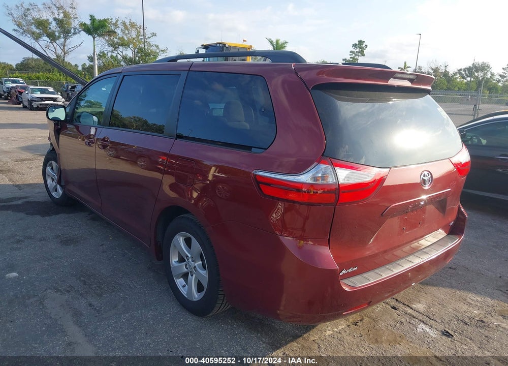 2016 TOYOTA SIENNA LE 8 PASSENGER VIN: 5TDKK3DC0GS753348