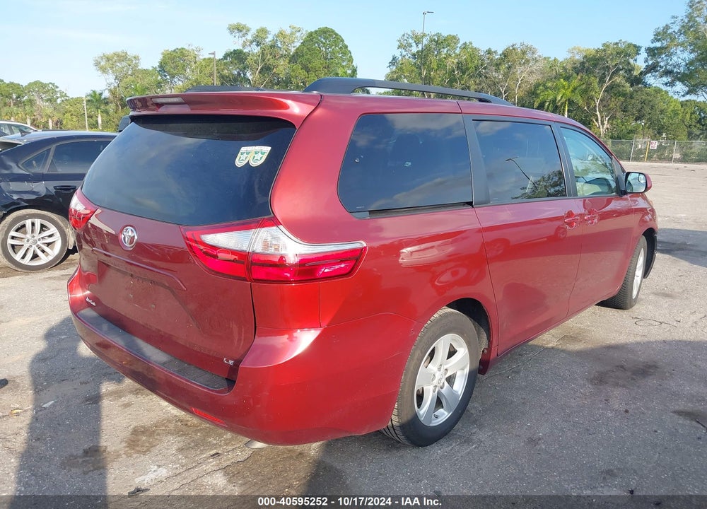 2016 TOYOTA SIENNA LE 8 PASSENGER VIN: 5TDKK3DC0GS753348