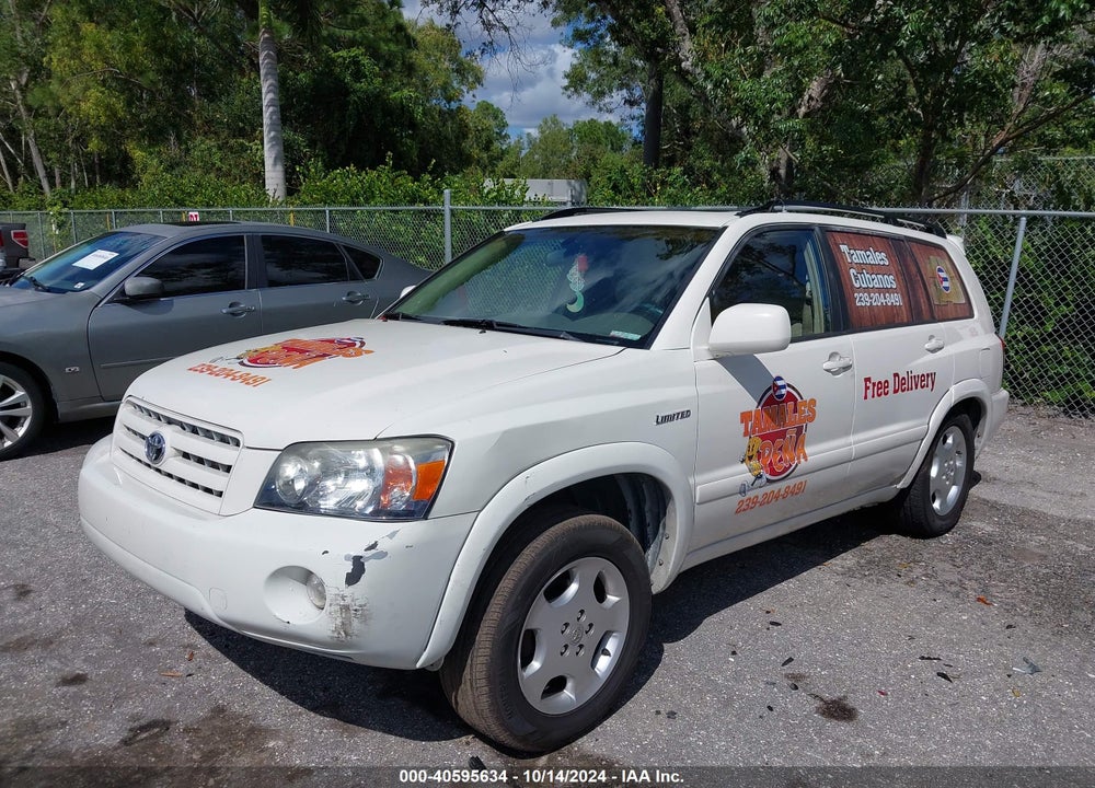 2005 TOYOTA HIGHLANDER LIMITED V6 VIN: JTEDP21A050070794