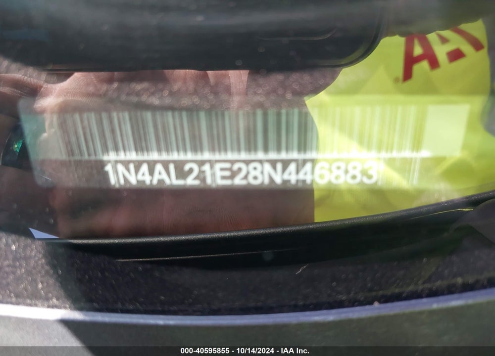 2008 NISSAN ALTIMA 2.5 S VIN: 1N4AL21E28N446883