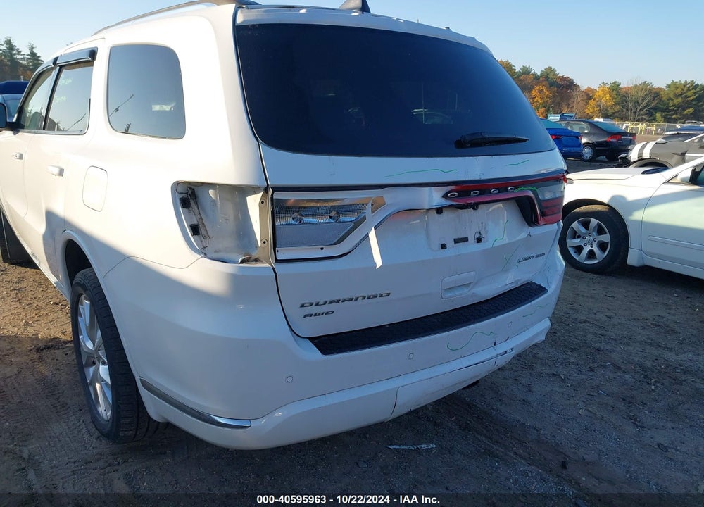 2016 DODGE DURANGO LIMITED VIN: 1C4RDJDG8GC433549