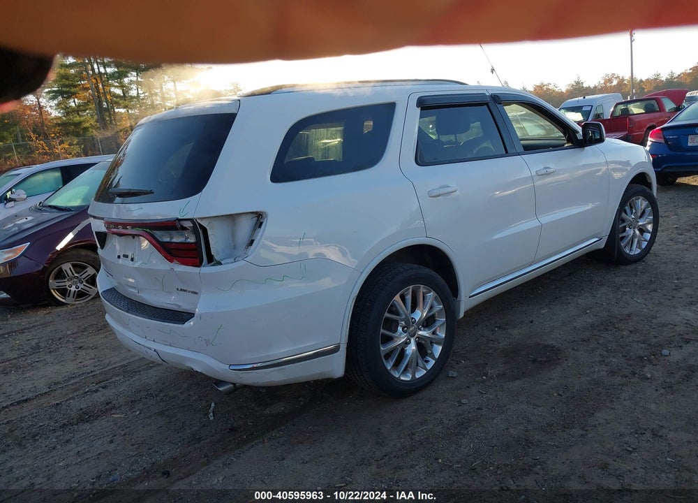 2016 DODGE DURANGO LIMITED VIN: 1C4RDJDG8GC433549