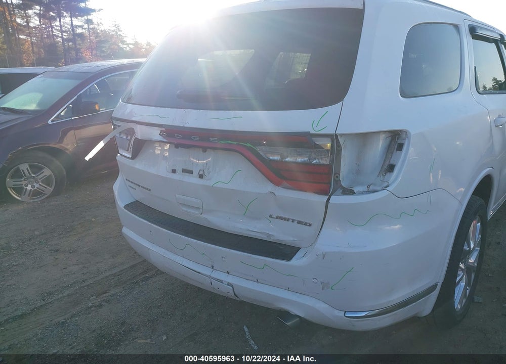 2016 DODGE DURANGO LIMITED VIN: 1C4RDJDG8GC433549