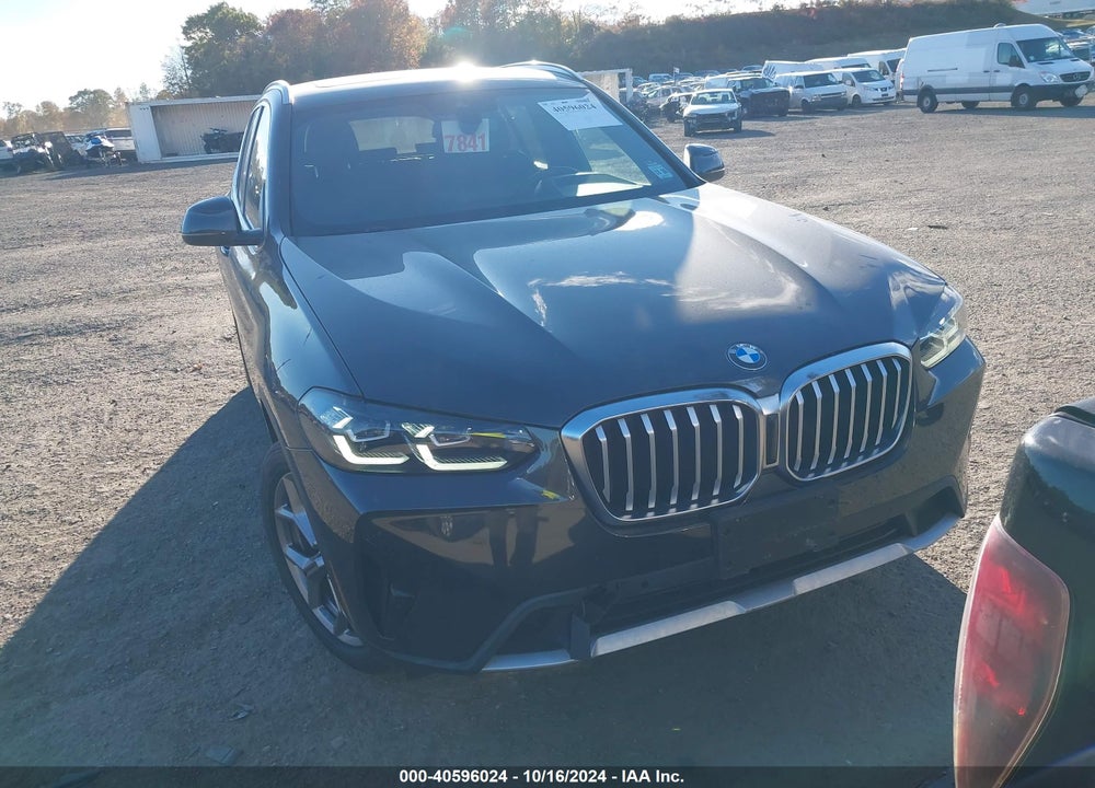 2022 BMW X3 XDRIVE30I VIN: 5UX53DP00N9K23750