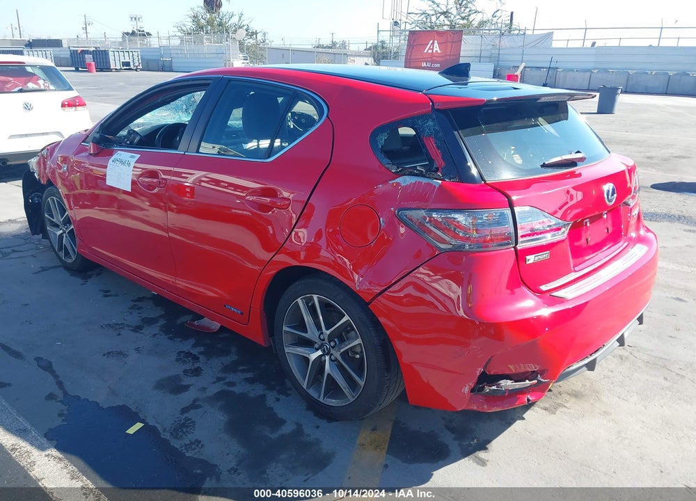 2016 LEXUS CT 200H VIN: JTHKD5BH2G2254822