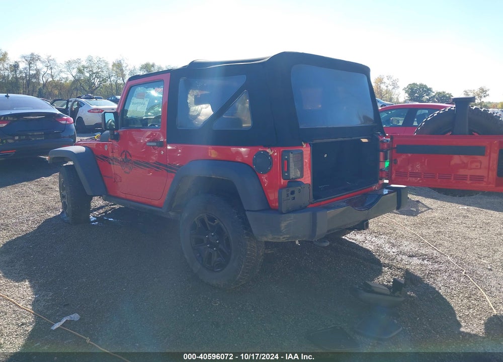 2015 JEEP WRANGLER WILLYS WHEELER VIN: 1C4AJWAG3FL606500