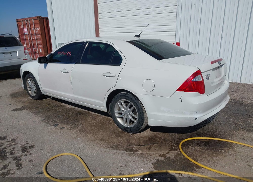 2012 FORD FUSION S VIN: 3FAHP0GA3CR163006