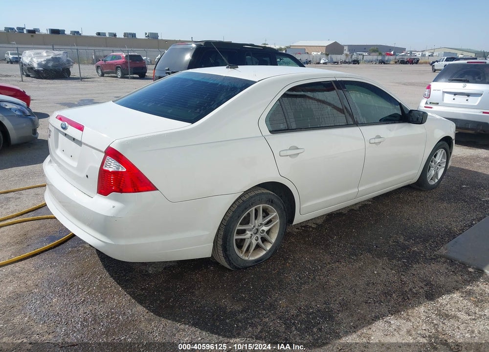 2012 FORD FUSION S VIN: 3FAHP0GA3CR163006