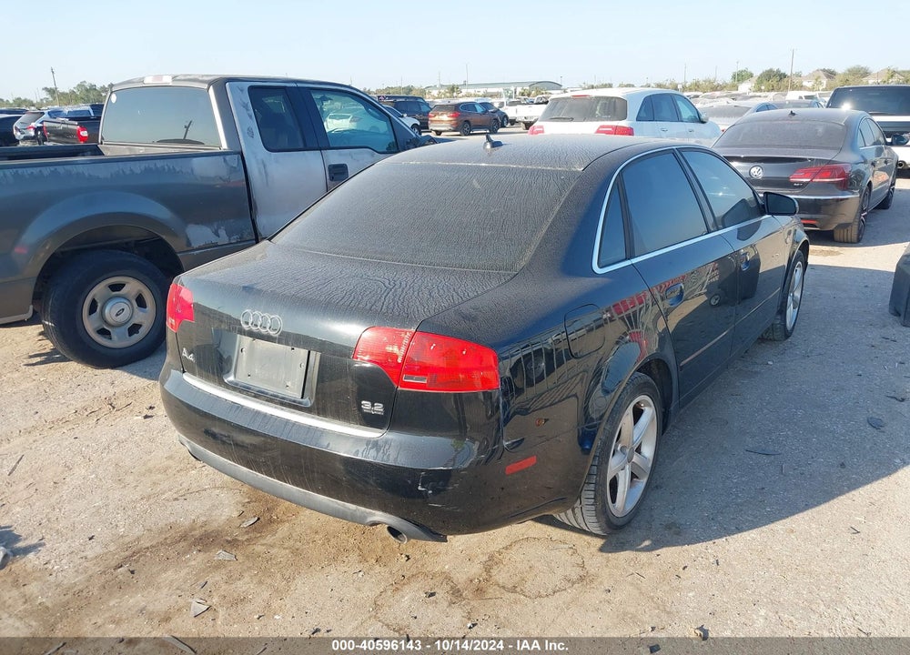 2007 AUDI A4 3.2 VIN: WAUDH78E07A035111