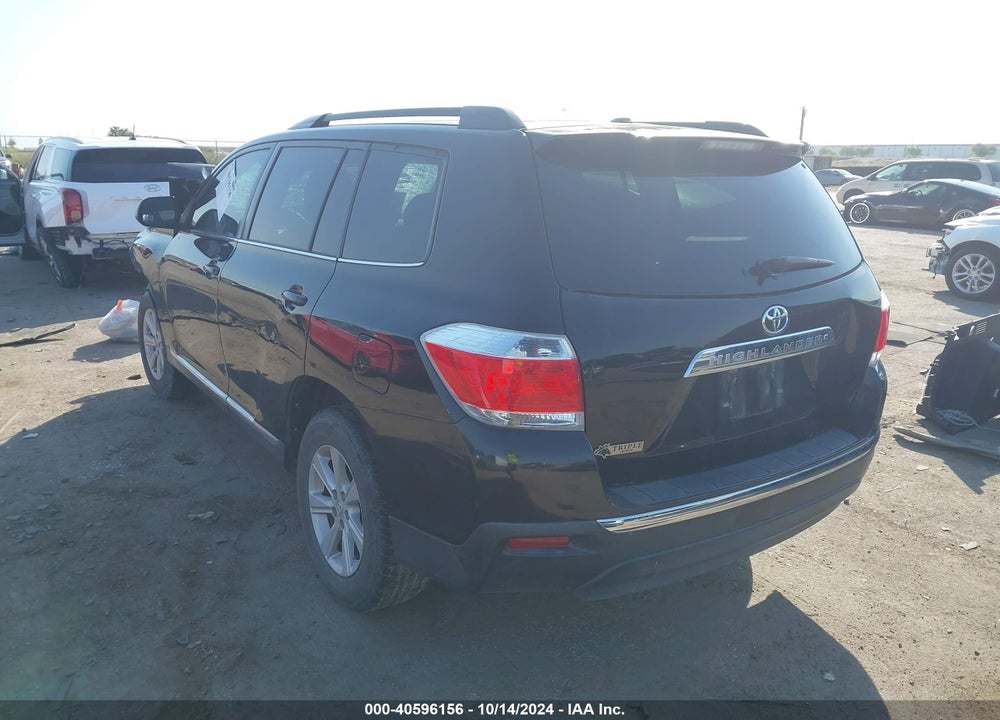 2012 TOYOTA HIGHLANDER SE VIN: 5TDZA3EH6CS031078