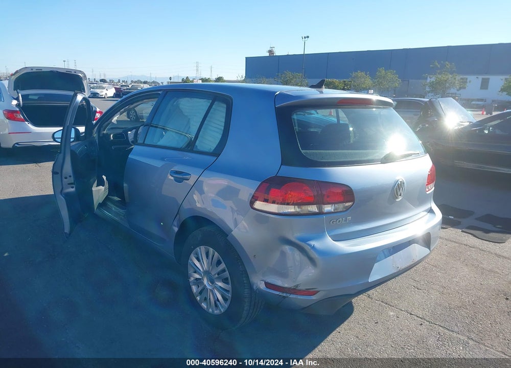 2012 VOLKSWAGEN GOLF 2.5L 4-DOOR VIN: WVWDB7AJ4CW171363