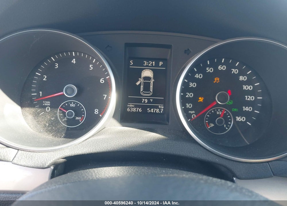 2012 VOLKSWAGEN GOLF 2.5L 4-DOOR VIN: WVWDB7AJ4CW171363