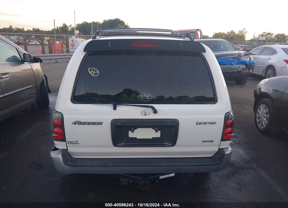 2000 TOYOTA 4RUNNER LIMITED V6 VIN: JT3GN87R1Y0177014