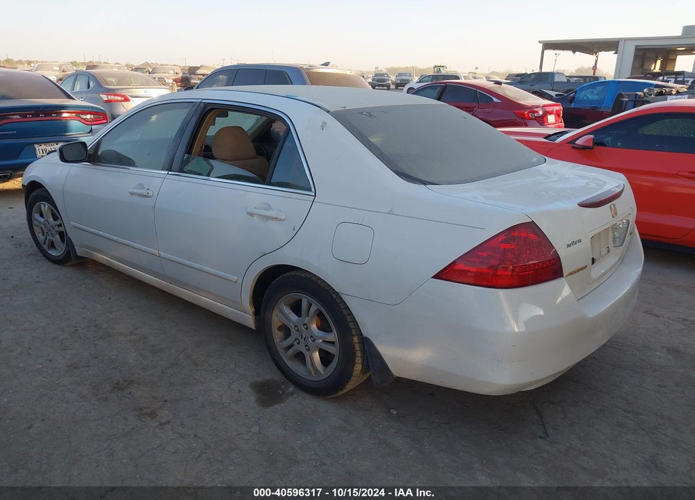 2007 HONDA ACCORD 2.4 SE VIN: JHMCM563X7C003205