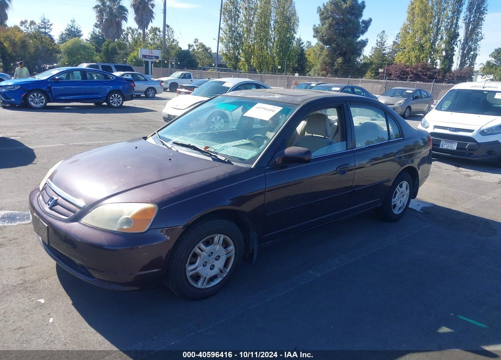 2001 HONDA CIVIC EX VIN: 2HGES26731H530963