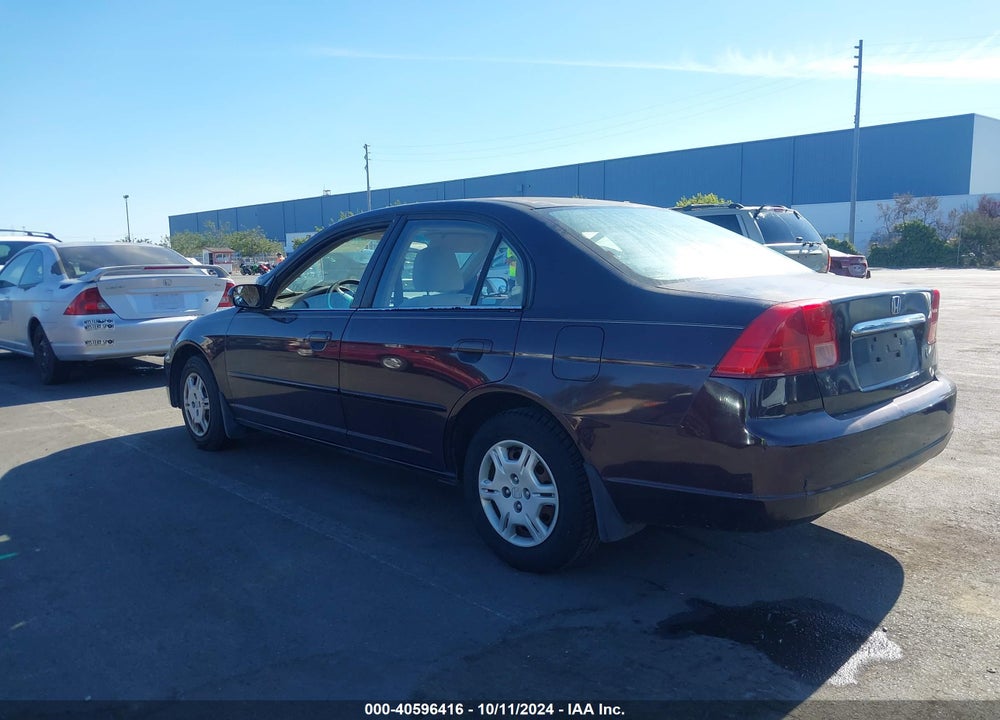 2001 HONDA CIVIC EX VIN: 2HGES26731H530963
