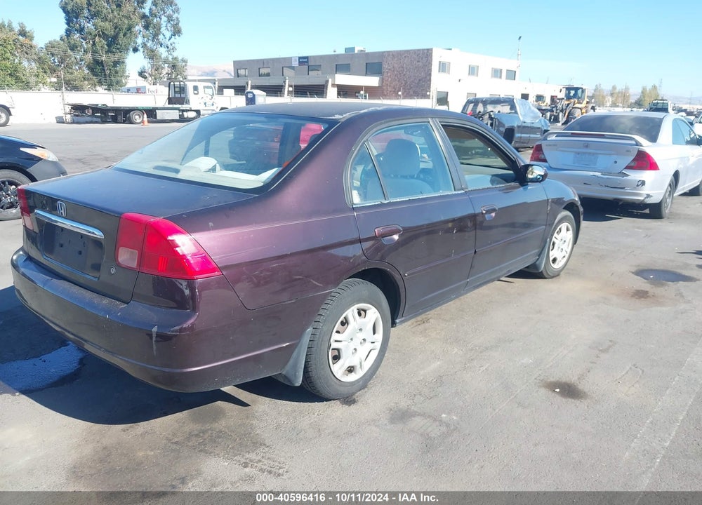 2001 HONDA CIVIC EX VIN: 2HGES26731H530963