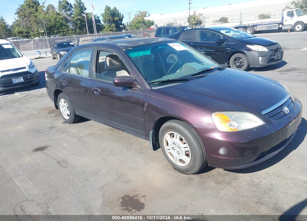 2001 HONDA CIVIC EX VIN: 2HGES26731H530963