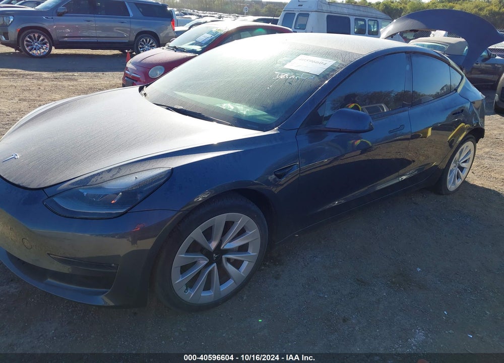 2022 TESLA MODEL 3 LONG RANGE DUAL MOTOR ALL-WHEEL DRIVE VIN: 5YJ3E1EB8NF272836