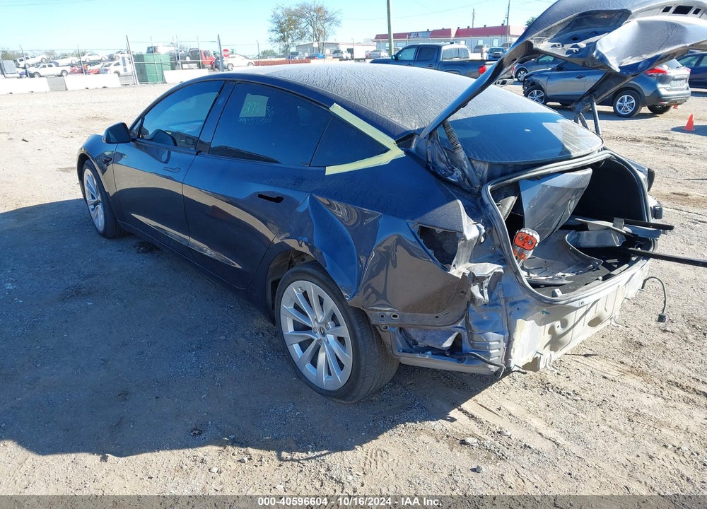 2022 TESLA MODEL 3 LONG RANGE DUAL MOTOR ALL-WHEEL DRIVE VIN: 5YJ3E1EB8NF272836